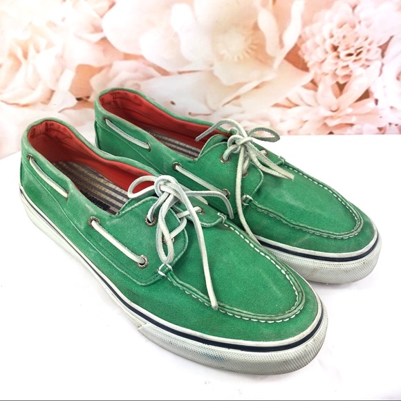 sperry top sider green